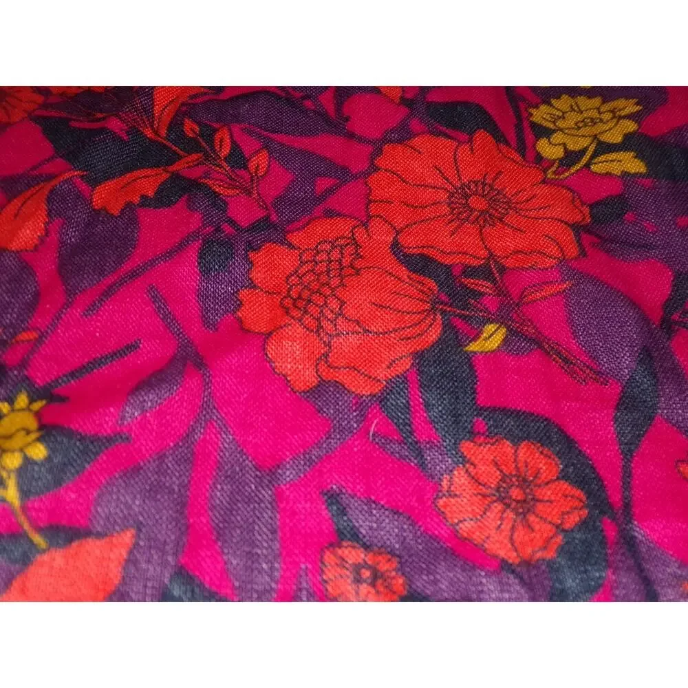 Vtg‎ Spiegel 4U Nwt Floral Linen Skirt 12 x 22